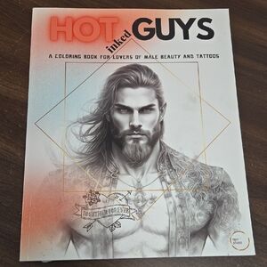 Hot Inked Guys Adult Coloring Book